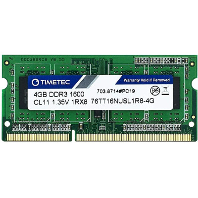 Оперативна пам'ять для ПК Timetec 8GB (2x4GB) DDR3L 1600MHz (76TT16NUSL1R8-4G) | Нова Оперативна пам'ять для ПК Timetec 8GB (2x4GB) DDR3L 1600MHz (76TT16NUSL1R8-4G) | Нова
