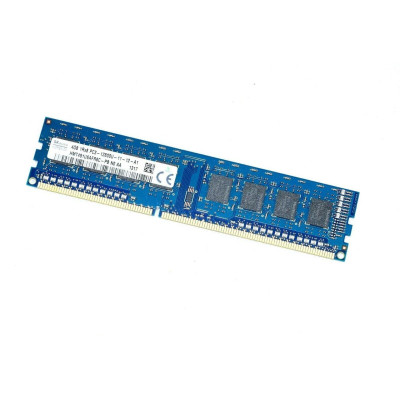 Оперативная память SK Hynix DIMM 4GB 1Rx8 PC3-12800U-11-12-A1 DDR3 1600Mhz (HMT451U6AFR8C-PB N0 AA) | Б/У