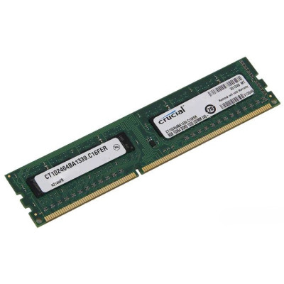 Оперативна пам'ять для ПК Crucial DDR3 8GB 1333MHz (CT102464BA1339.C16FER) | Вживана Оперативна пам'ять для ПК Crucial DDR3 8GB 1333MHz (CT102464BA1339.C16FER) | Вживана